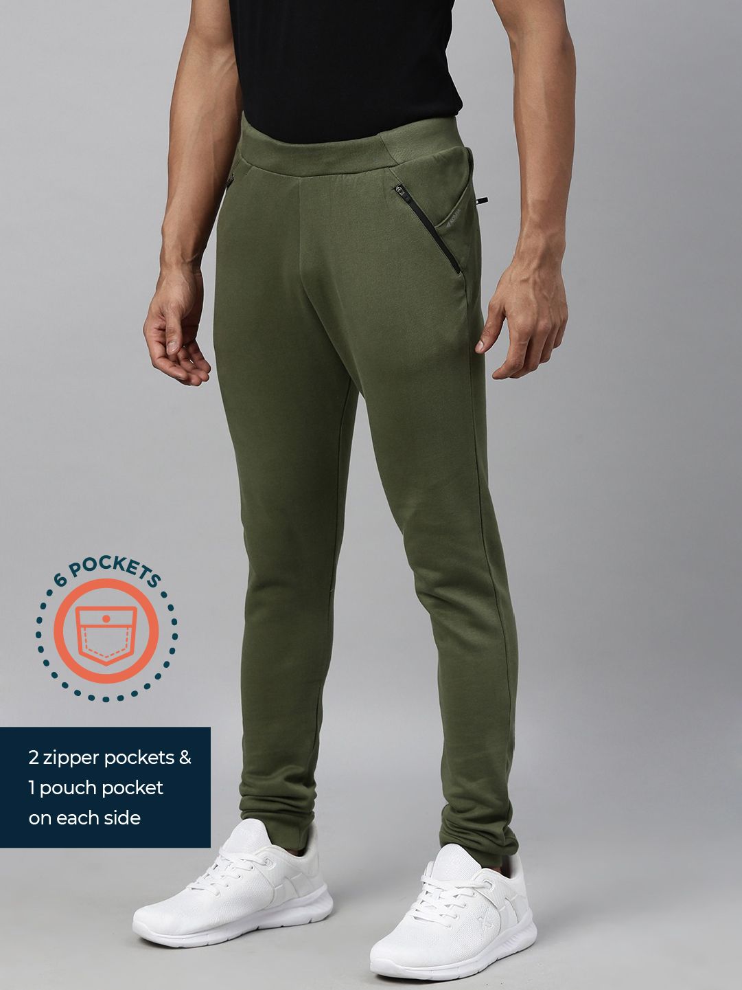 Olive Organic Cotton Sweatshirt & Jogger Set | Men